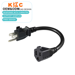 Câble d'extension d'alimentation avec système de verrouillage, cordon mâle-femelle US pour PDU et usage bureautique - Product Image 3
