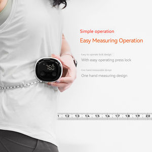 Règle à ruban électrique rechargeable <span class=keywords><strong>LED</strong></span> HD multifonctionnelle pour écran roulant, outil de mesure du corps, métrique en plastique et acier - Product Image 4