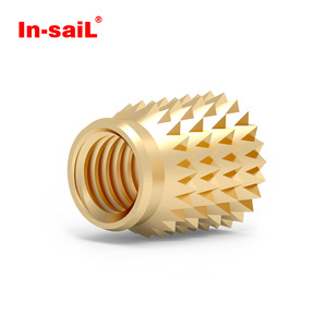 Inserts filetés cannelés en laiton sur mesure, à pression, pour pièces automobiles en <span class=keywords><strong>plastique</strong></span> - Product Image 3