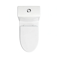 Ensemble de toilettes bidet en céramique à montage au sol avec chasse d'eau cyclonique à double chasse, sanitaire moderne pour villa et hôtel