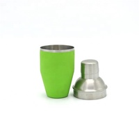 Rugod — outil de bar professionnel avec mélangeur, batteur et batteur, 250ml, Mini, outil pour Cocktail, Martini, 8oz, couleur verte gravée, pour mélange de boissons, en étain