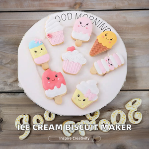 アイスクリーム型の人気のある夏のステンレス鋼クッキーカッター人気のクッキーツール - Product Image 6