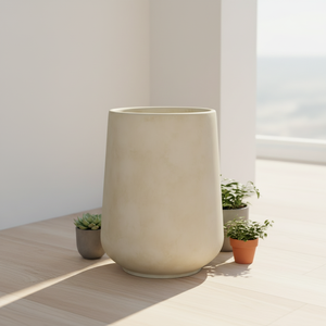 Pots à fleurs en fibre d'argile pour intérieur/extérieur, trou de drainage, écologiques, légers, biodégradables, durables, sculptés à la main, pour le jardin - Product Image 4