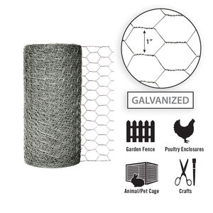 Chicken <strong>Wire</strong> Hexagonal <strong>Wire</strong> <strong>Netting</strong> Woven with Galvanized Steel <strong>Wire</strong> for Chicken House Farm Ranch House - Product Image 1