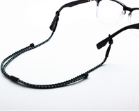 Cordon de lunettes de lecture et de soleil en polyester écologique antidérapant et réglable de 75 cm pour la vente en gros
