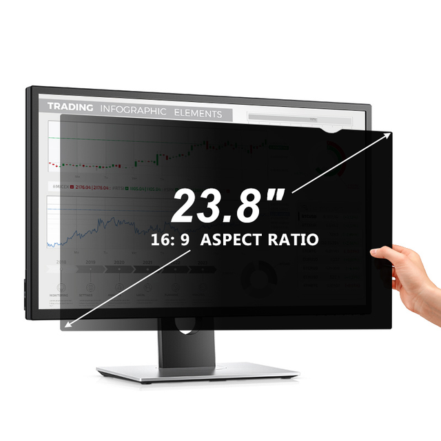 Factory Price Anti Peeping Film 23.6 Inch 16:9 Monitor Anti-glare Screen Protector for Computer, Anti Scratch Privacy Filter