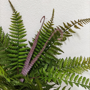 Gran oferta, plantas de arbusto de helecho persa realista, vegetación Artificial verde, hojas de imitación de gran tamaño para decoración de pared - Product Image 5