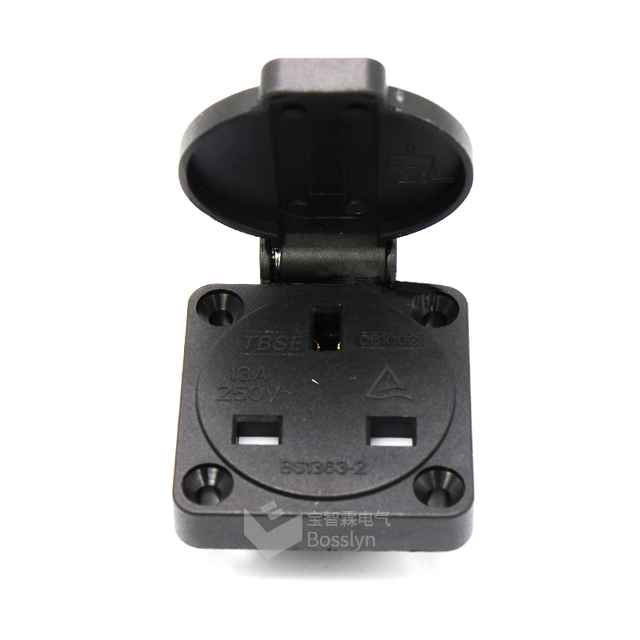 Factory Direct Sales BS1363 13A 250V Standard British Waterproof Socket