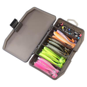 Kit de cebo de gusano de alta calidad, 76 Uds., 210g, 7,5 cm, cola en T, señuelo de pesca suave de silicona, anzuelo de cabeza, 5G, plantilla de plomo, aparejos hechos de Metal PVC - Product Image 6