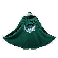 Cape de Cosplay Attack on Titan Shingeki No Kyojin - Costume de Cosplay de la Légion d'exploration - Cape Verte pour Hommes - Anime