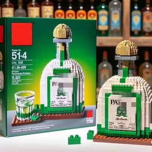 Jizai lắp ráp đồ chơi bộ sưu tập sáng tạo của loạt mô phỏng khối xây dựng chai whisky - Product Image 5