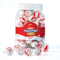 Groothandel Kerstman Gummy Candy 3D Balvormige Gevulde Jam Jelly Snoepjes voor Kerst Feest Favoriet Cadeau