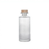Bouteille en verre de luxe à base carrée personnalisée 100 ml pour vin et aromathérapie, idéale pour diffuseur à bâtonnets