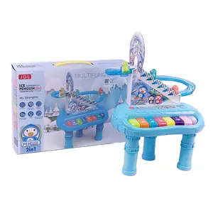 <span class=keywords><strong>Juguete</strong></span> Multifuncional de Pingüino con Tobogán para la Educación Temprana de los Niños, <span class=keywords><strong>Juguete</strong></span> Electrónico con Órgano Musical - Product Image 3