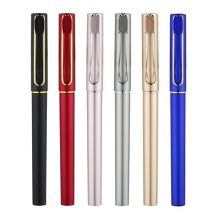 Advertising Metal Promotional <b>Pen</b> Holder Business Sign 0.5mm Black Ink Carbon Water Neutral Wholesale Custom - Product Image 1