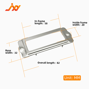 Boîte de rangement en métal décorative de marque JXY, modèle Q082, 82 mm x 32 mm, petits emplacements pour cartes de visite/étiquettes, vente en gros - Product Image 5