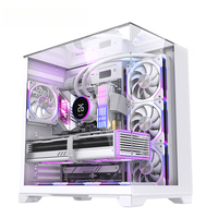Zeromaster Computer PC Case Gaming ATX Mid Tower RGB Fan Desktop Computer Cabinet