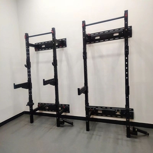 홈 체육관 운동 장비 조정 가능한 야외 스쿼트 랙 벽 마운트 접이식 랙 접이식 전원 랙 - Product Image 2