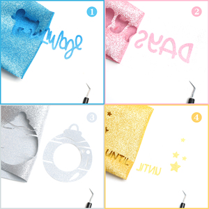 Vinile Termotrasferibile Glitterato in PU Facile da Tagliare per Cricut, <span class=keywords><strong>T</strong></span>-Shirt, Abbigliamento, Design Fai-da-Te Renli - Product Image 6