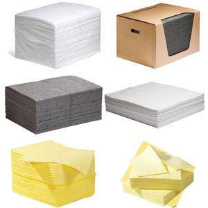 Tấm thấm hút dầu/nhiên liệu siêu thấm, trọng lượng trung bình, <span class=keywords><strong>100</strong></span> tấm, chuyên dùng cho dầu, bán buôn, hiệu quả cao - Product Image 1