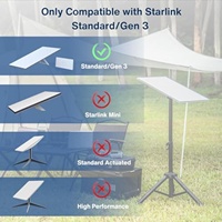 Steinwhale Étui rigide de protection PC résistant aux chocs Starlink Gen 3 Protection complète 50HRC OEM Mini Mount Aspiration résistante aux UV