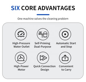 Idropulitrice ad Alta Pressione 150 <span class=keywords><strong>bar</strong></span> 3000W 220V Macchina Lavapavimenti Elettrica Lavasciuga a Pressione Autolavaggio - Product Image 5