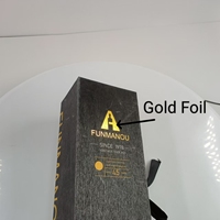 Impresión de Cajas Rígidas de Papel de Lujo Personalizadas para Vino, Whisky y Vodka con Materiales Reciclados, Lámina Dorada y Certificación ISO9001