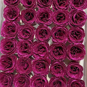 Têtes <span class=keywords><strong>de</strong></span> fleurs artificielles ODIS Luminous Gold Dust Glitter <span class=keywords><strong>Rose</strong></span>, roses artificielles sans tige pour décorations <span class=keywords><strong>de</strong></span> mariage, artisanat DIY - Product Image 6