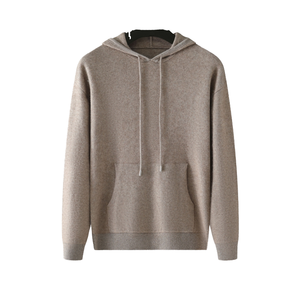 เสื้อฮู้ดดี้ผู้ชายสั่งตัด ไซส์ใหญ่ สไตล์ลำลอง สำหรับฤดูใบไม้ร่วงและฤดูหนาว เสื้อสเวตเชิ้ตพร้อมใส่ แขนยาว ผ้าถัก ระบายอากาศได้ดี ทำจากขนสัตว์ 100% - Product Image 1