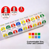 Etiquetas de Péptidos con Logotipo Personalizado, Forma Personalizada, Etiquetas de PVC Vinílico Médico con Código de Barras, Resistentes al Agua, a los Arañazos y al Calor