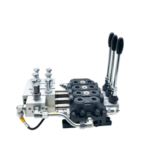 Vanne de commande directionnelle sectionnelle électro-hydraulique manuelle à double action Huamao DCV60 60L/min 3 bobines 315 bars pour la construction - Product Image 5