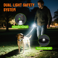 Wiederaufladbares Elektrisches Anti-Bell-Halsband für Hunde Wasserdichtes Haustier-Trainingshalsband mit Piepton, Schock und Vibration Fernbedienbare Hundeerziehungshalsband