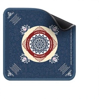 Tapis de Mahjong Américain de Luxe en Caoutchouc Pliable, Portable, Écologique et Durable pour 2 Personnes – Idéal pour Casino, Jeux de Poker et Voyage