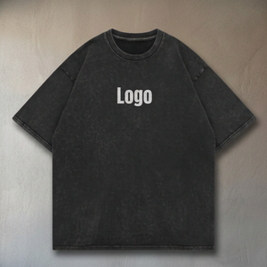 T-shirt oversize délavé à l'acide 230 g/m² en coton peigné 20, personnalisé, style vintage, Thaïlande - Product Image 3