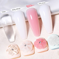 Adhésif d'extension d'ongle solide antiadhésif sculpté à la main moulage porte-papier gratuit Extension rapide Gel solide constructeur pour salon de manucure
