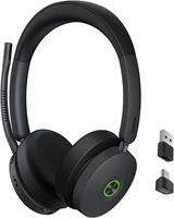 Casque audio BH74 avec support UC USB-C/A Bluetooth sans fil à réduction de bruit certifié Teams pour Yea-Link
