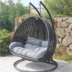 Mobili da esterno in metallo giardino nido d'uccello sedia doppia <span class=keywords><strong>altalena</strong></span> giardino terrazza - Product Image 2
