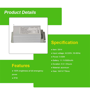 Listed <strong>LED</strong> Emergency <strong>Light</strong> Inverter Battery <strong>Backup</strong> for <strong>LED</strong> Lighting Fixture 50W - Product Image 2