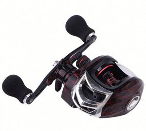 Moulinet de pêche baitcasting 18+1BB haute vitesse en plastique pour eau salée, lac, ruisseau et rivière avec système de freinage magnétique, résistance maximale de 10 kg - Product Image 3
