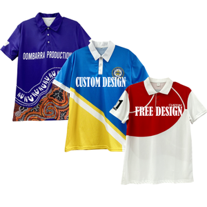 Custom Design Polyester Breathable Men Casual Golf Polo All Over Printing Full Sublimation Polo