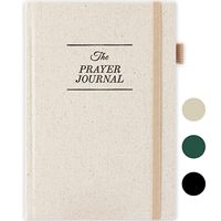 Cahier de prière personnalisé en lin couverture rigide planificateur avec votre propre logo