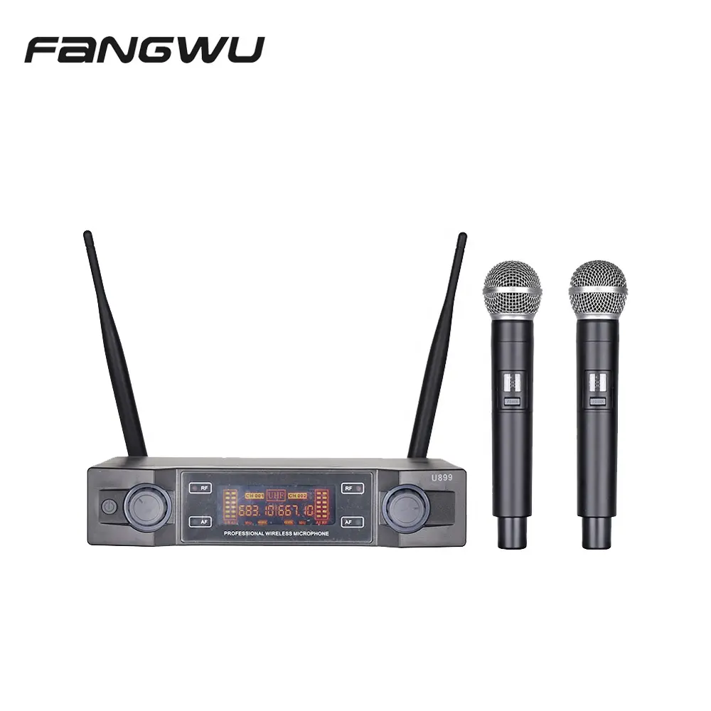 Microfone sem fio do oem uhf para casa ktv