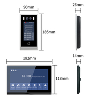 Système de sécurité domestique, système d'interphone vidéo 1080p 7" IP, sonnette vidéo intelligente résistante à l'eau, application Tuya pour villas/appartements