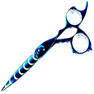 Ciseaux professionnels de qualité supérieure en acier inoxydable japonais 440C à haute teneur en carbone pour salon de coiffure, pour droitiers, avec manche long - Product Image 4
