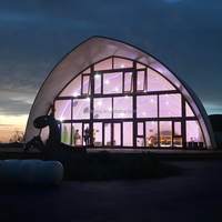 BABERY - Structure de glamping en acier en forme de coquille, espace commercial préfabriqué pour les développeurs de tourisme et de complexes hôteliers