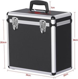 12'' Record <strong>Storage</strong> <strong>Storage</strong> Box Customized Vinyl <strong>LP</strong> <strong>Storage</strong> Case-50 Lps OEM &amp; ODM Supported - Product Image 6