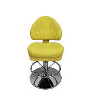 Tabouret de Bar haut chaise de Casino en cuir noir véritable pour Table de Poker Machine à sous cuisine Bar cadre en métal tabouret de Bar chaise de salle à manger