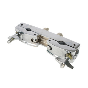 Accesorio de expansión de doble cabezal de tambor Abrazadera de tambor Ajustable <span class=keywords><strong>Tom</strong></span> Montaje de tambor Soporte de metal Clip de extensión Platillos Percusión - Product Image 4