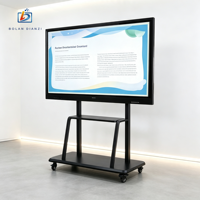 Tableau blanc interactif numérique multi-touch intelligent à écran plat de 55 à 110 pouces 4K UHD avec 10 points de contact infrarouges Android/Windows