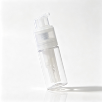 Vente en gros de flacons pulvérisateurs en plastique PET transparent de 60 ml, 80 ml, 120 ml pour soins de la peau, shampooing, poudre de talc pour bébé, shampooing sec en poudre